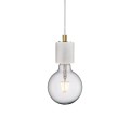 Lampa marmurowa Siv oprawka kabel z podsufitką, biała - Nordlux