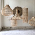 Rattanowy abażur do lampy sufitowej Bottle M - Bazar Bizar