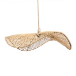 Abażur rattanowy do lampy wiszącej Chapeau, naturalny - Bazar Bizar