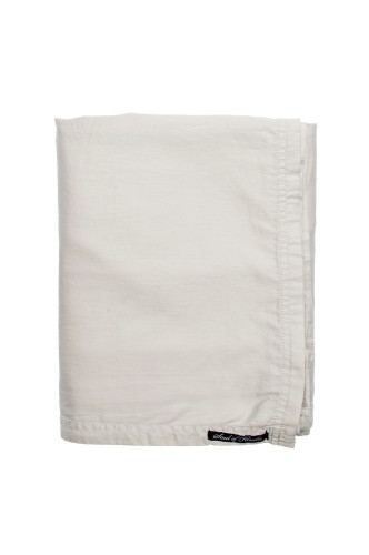 Szare piaskowe prześcieradło z satyny 270x270 Soul Mother of Pearl Oeko-Tex HIMLA