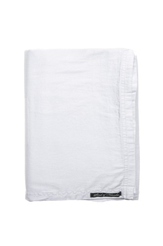 Białe prześcieradło z satyny 270x270 Soul White Oeko-Tex HIMLA