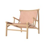 Fotel designerski Samurai, skóra Nature drewno dębowe Natural - NORR11