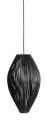 Lampa sufitowa Fishtrap M czarna z bambusa MUUBS