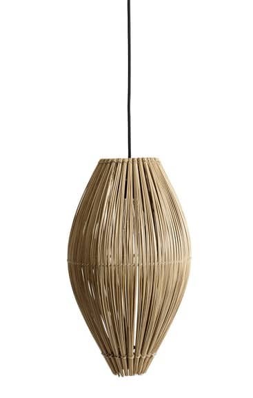 Lampa sufitowa Fishtrap M naturalna z bambusa - Muubs