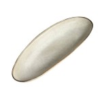 Długi owalny ceramiczny talerz do serwowania Mame Oyster, 2 szt - Muubs