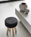 Szara osłonka do kwiatów wazon Luna Grey Bowl z terakoty MUUBS