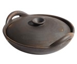 Duży brązowy wok Hazel z terakoty - Muubs