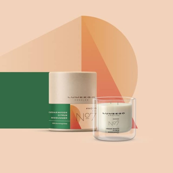 Świeca zapachowa sojowa - Nastrój No 7 Cedr Cytrus - Petite 150 ml - LUMEEGO CANDLES