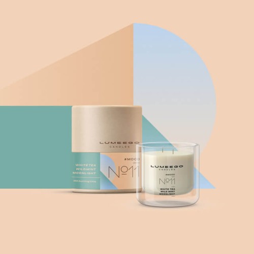 Świeca zapachowa sojowa - Nastrój No 11 Mięta Biała herbata - Petite 150 ml - LUMEEGO CANDLES