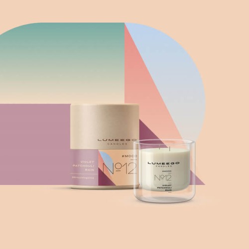 Świeca zapachowa sojowa - Nastrój No 12 Fiołek Paczula - Petite 150 ml - LUMEEGO CANDLES