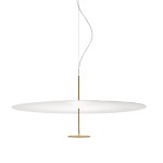 Duża lampa sufitowa wisząca Dot 600 mosiądz Led ze ściemniaczem LUMINA