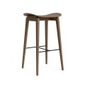 Nowoczesny hoker stołek barowy z drewna dębowego NY11 65 Light Smoked NORR11