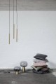 Nowoczesna złota lampa wisząca tuba Pipe Three56 z mosiądzu NORR11