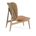 Fotel drewniany tapicerowany Elephant Lounge, Natural Camel - NORR11