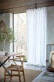 Lniane zasłony na taśmie 140x290 biały Sunshine Premium White 1 szt HIMLA