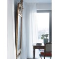 Lniane zasłony na taśmie 140x250 biały Sunshine Premium White 1 szt HIMLA