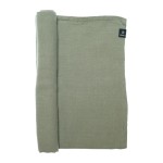 Lniany bieżnik na stół zielony 50x145 Sunshine Sage - Himla
