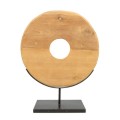 Drewniana dekoracja stojąca Teak Disc L z drewna tekowego - Bazar Biza