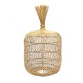 Duży naturalny rattanowy abażur do lampy sufitowej i podłogowej Dumpling XL BAZAR BIZAR