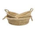 Kosz pleciony Raffia Trays L - Bazar Bizar