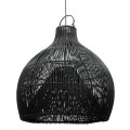 Czarny rattanowy abażur do lamp sufitowych Lobster - Bazar Bizar
