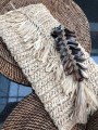 Brelok do kluczy Fishbone Natural Black BAZAR BIZAR