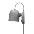 Szary kinkiet nowoczesny Angle z portem USB do ładowania - DFTP by Nordlux