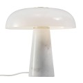 Lampa stołowa marmur szkło Glossy Opal White - DFTP by Nordlux