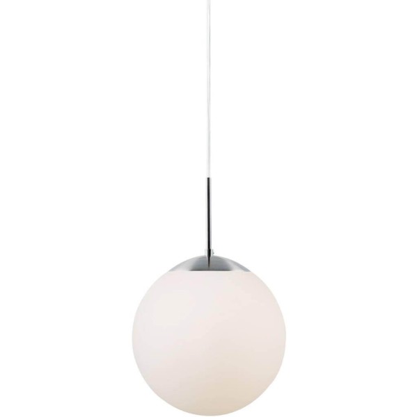 Biała lampa szklana sufitowa w kształcie kuli Cafe 20 NORDLUX