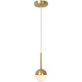 Mosiężna złota lampa sufitowa zwis pojedynczy Contina NORDLUX