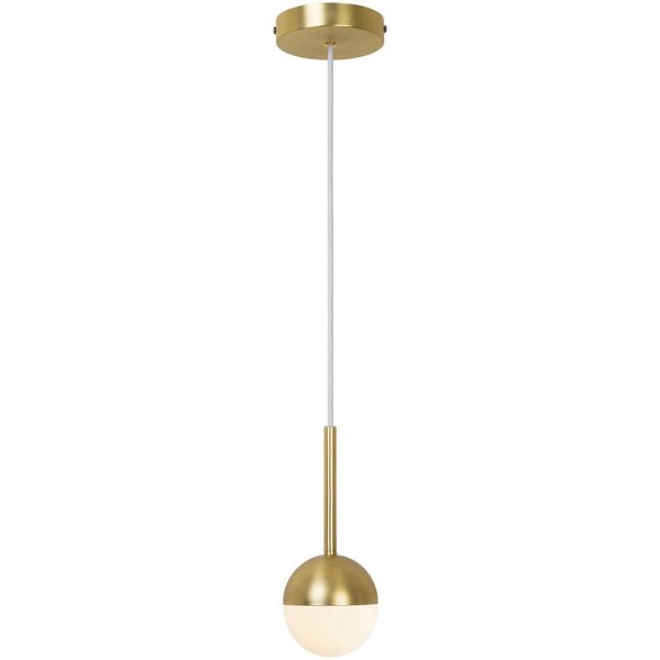 Mosiężna złota lampa sufitowa zwis pojedynczy Contina NORDLUX