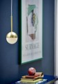 Mosiężna złota lampa wisząca zwis pojedynczy Contina NORDLUX