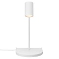 Biały kinkiet lampa z półką z portem USB do ładowania NORDLUX