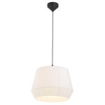 Lampa sufitowa Dicte 40 z białym plisowanym kloszem NORDLUX