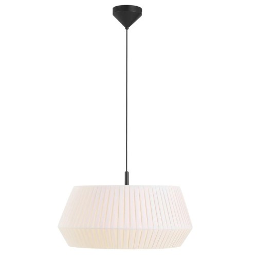 Lampa sufitowa Dicte 53 z białym plisowanym kloszem NORDLUX