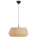 Lampa sufitowa Dicte 53 z beżowym plisowanym kloszem NORDLUX