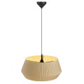 Skandynawska lampa sufitowa Dicte 53 z beżowym plisowanym kloszem NORDLUX