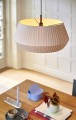 Lampa wisząca nad stół Dicte 53 z beżowym plisowanym kloszem NORDLUX