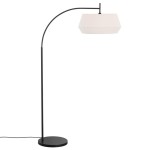 Lampa stojąca podłogowa Dicte z białym plisowanym kloszem NORDLUX