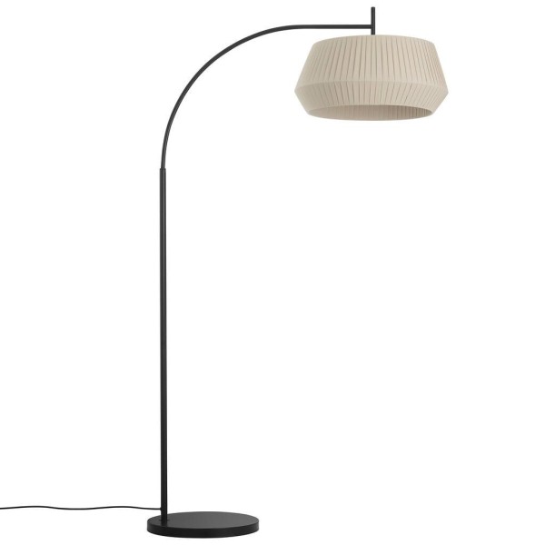 Lampa stojąca podłogowa Dicte z beżowym plisowanym kloszem NORDLUX