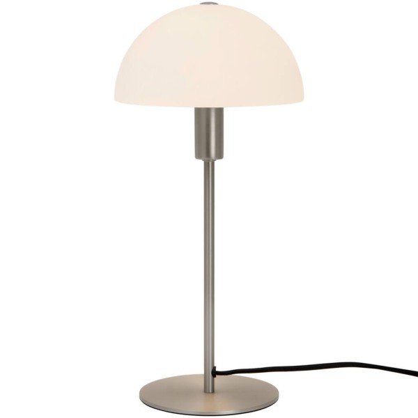 Lampa stołowa szczotkowana stal ze szklanym kloszem Ellen NORDLUX