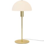 Lampa stołowa złota mosiężna ze szklanym kloszem Ellen NORDLUX