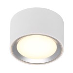 Lampa ledowa sufitowa tuba spot Fallon LED biała stal szczotkowana NORDLUX