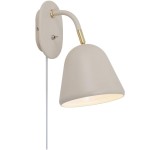 Beżowy kinkiet Fleur w stylu retro NORDLUX
