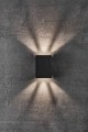 Nowoczesny kinkiet zewnętrzny Fold 10 Led czarny NORDLUX