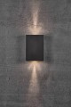 Nowoczesny kinkiet zewnętrzny Fold 15 Led czarny NORDLUX