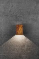 Nowoczesne lampy elewacyjne Nowoczesny kinkiet zewnętrzny Fold 10 Led z kortenu NORDLUX