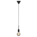 Czarna lampa sufitowa zwis pojedynczy przewód do abażurów wiszących Paco NORDLUX