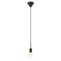 Czarna lampa sufitowa zwis pojedynczy przewód do abażurów wiszących Paco NORDLUX