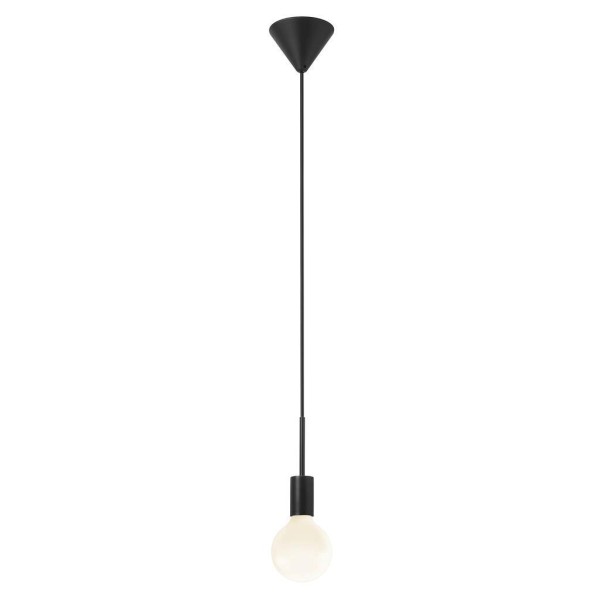 Czarna lampa sufitowa zwis pojedynczy przewód do abażurów wiszących Paco NORDLUX